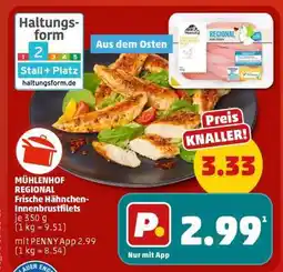 PENNY MÜHLENHOF REGIONAL Frische Hähnchen-Innenbrustfilets Angebot