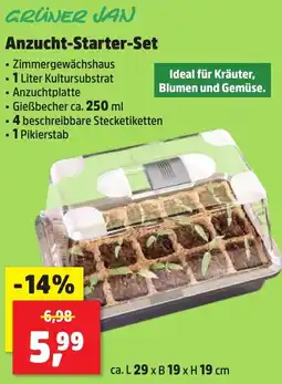 Thomas Philipps GRÜNER JAN Anzucht-Starter-Set Angebot