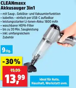 Thomas Philipps CLEANmaxx Akkusauger 3in1 Angebot