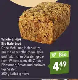 CITTI Markt Whole & Pure Bio Haferbrot Angebot