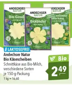 CITTI Markt ANDECHSER NATUR Bio Käsescheiben Angebot