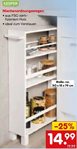 Netto Marken-Discount KESPER Nischenordnungswagen Angebot