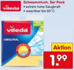Netto Marken-Discount Vileda Schwammtuch, 5er Pack Angebot