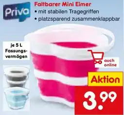 Netto Marken-Discount Priva Faltbarer Mini Eimer Angebot
