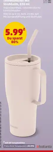 PENNY Brabantia thermobecher mit strohhalm Angebot
