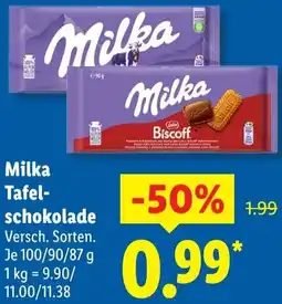 Lidl Milka Tafelschokolade Angebot