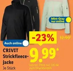 Lidl CRIVIT Strickfleecejacke Angebot