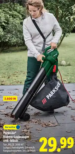 Lidl Parkside Elektro-Laubsauger und bläser Angebot