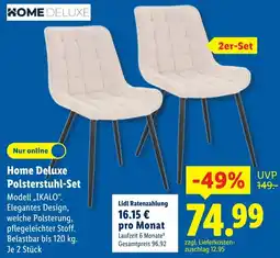 Lidl Home Deluxe Polsterstuhl-Set Angebot