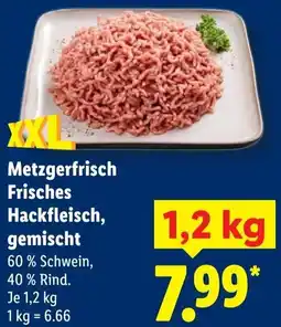 Lidl Metzgerfrisch Frisches Hackfleisch, gemischt Angebot