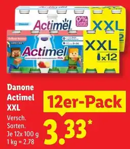 Lidl Danone Actimel XXL Angebot