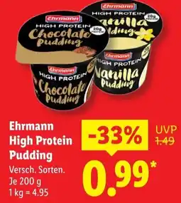 Lidl Ehrmann High Protein Pudding Angebot