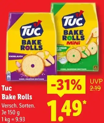 Lidl Tuc Bake Rolls Angebot