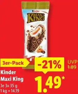 Lidl Kinder Maxi King Angebot