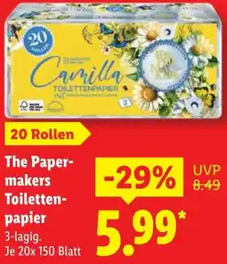 Lidl The Papermakers Toilettenpapier Angebot