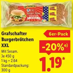 Lidl Grafschafter Burgerbrötchen XXL Angebot