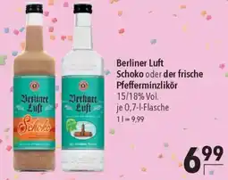 CITTI Markt Berliner Luft Schoko oder der frische Pfefferminzlikör Angebot