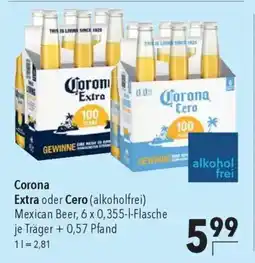 CITTI Markt Corona Extra oder Cero (alkoholfrei) Mexican Beer Angebot