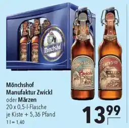 CITTI Markt Mönchshof Manufaktur Zwickl oder Märzen Angebot