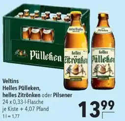 CITTI Markt Veltins Helles Pülleken, helles Zitrönken oder Pilsener Angebot