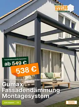 Tuinmaximaal Gumax fassadendämmung montagesystem Angebot
