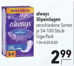 CITTI Markt always Slipeinlagen Angebot