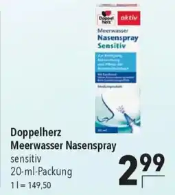 CITTI Markt Doppelherz Meerwasser Nasenspray Angebot