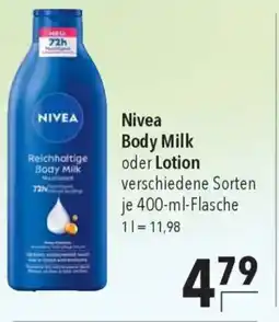 CITTI Markt Nivea Body Milk oder Lotion Angebot