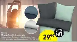 CITTI Markt Biberna Melange-Flanell Bettwäsche uni Angebot