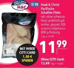 CITTI Markt Haak & Christ Pazifische Schollen-Filets Angebot