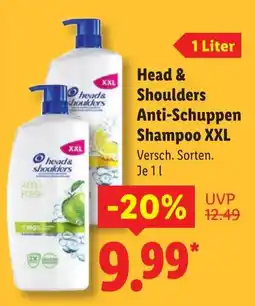 Lidl Head & Shoulders Anti-Schuppen Shampoo XXL Angebot