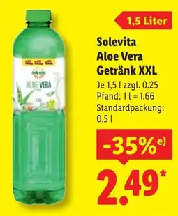Lidl Solevita Aloe Vera Getränk XXL Angebot