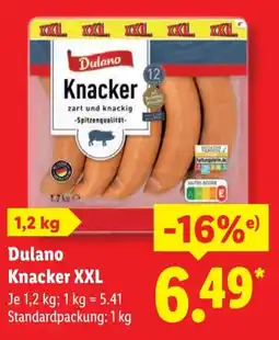Lidl Dulano Knacker XXL Angebot