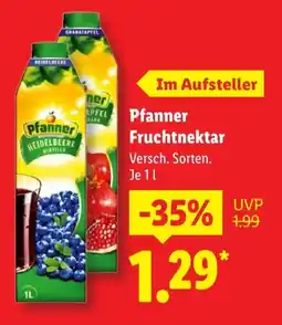 Lidl Pfanner Fruchtnektar Angebot