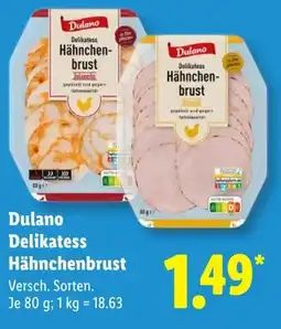 Lidl Dulano Delikatess Hähnchenbrust Angebot