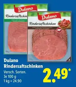 Lidl Dulano Rindersaftschin Angebot