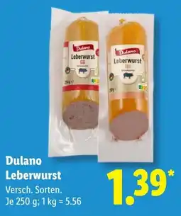 Lidl Dulano Leberwurst Angebot