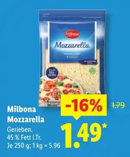 Lidl Milbona Mozzarella Angebot
