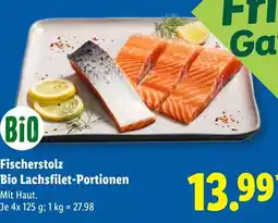 Lidl Fischerstolz Bio Lachsfilet-Portionen Angebot