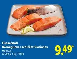 Lidl Fischerstolz Norwegische Lachsfilet-Portionen Angebot