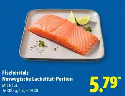 Lidl Fischerstolz Norwegische Lachsfilet-Portion Angebot