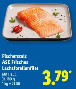 Lidl Fischerstolz ASC Frisches Lachsforellenfilet Angebot