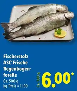 Lidl Fischerstolz ASC Frische Regenbogenforelle Angebot