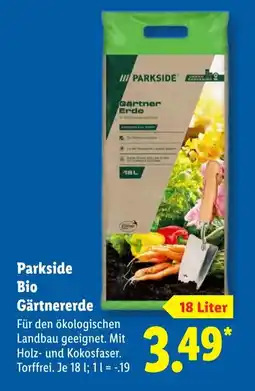 Lidl Parkside Bio Gärtnererde Angebot
