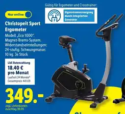 Lidl Christopeit Sport Ergometer Angebot