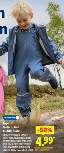 Lidl Lupilu Matsch- und Buddel-Hose Angebot