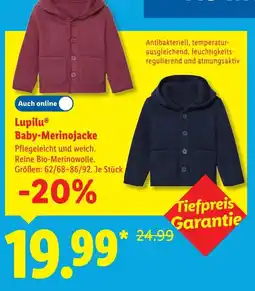 Lidl Lupilu Baby-Merinojacke Angebot