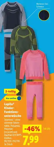 Lidl Lupilu Kinder- Funktionsunterwäsche Angebot