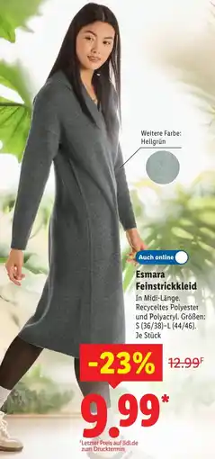 Lidl Esmara Feinstrickkleid Angebot