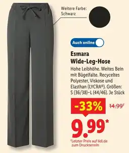 Lidl Esmara Wide-Leg-Hose Angebot